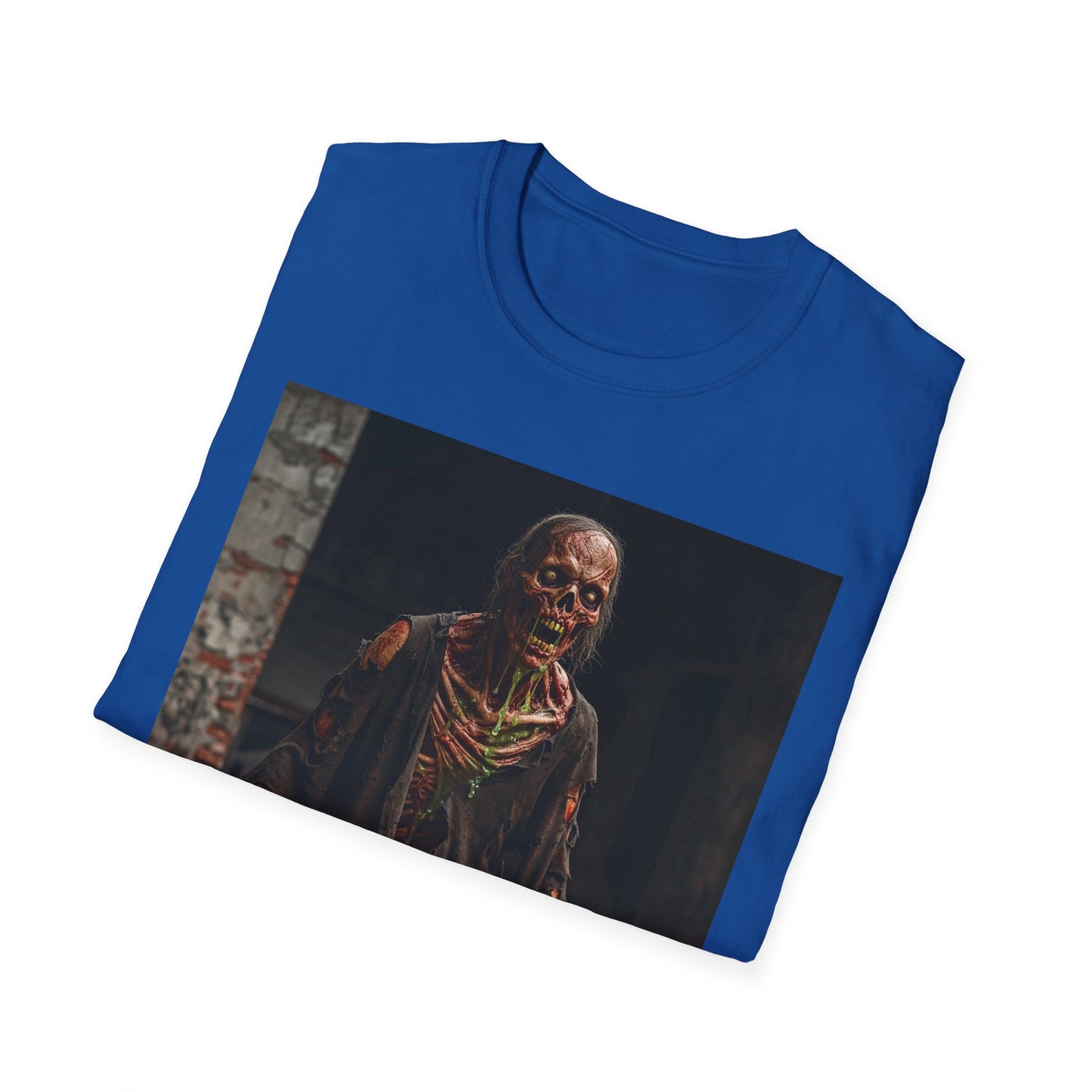 Apocalyptic Portrait Tee, bold, decaying zombie graphic