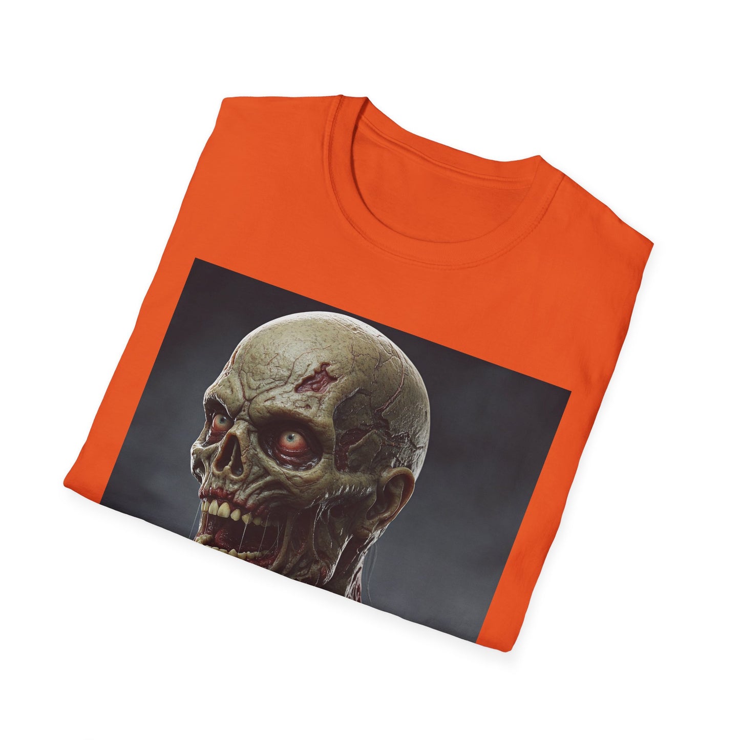 Apocalyptic Portrait Tee, bold, decaying zombie graphic