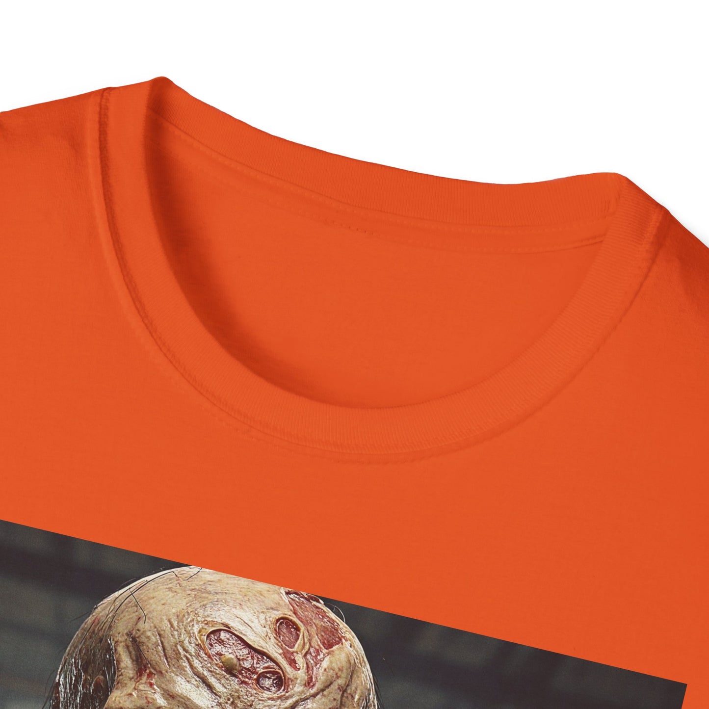 Apocalyptic Portrait Tee, bold, decaying zombie graphic