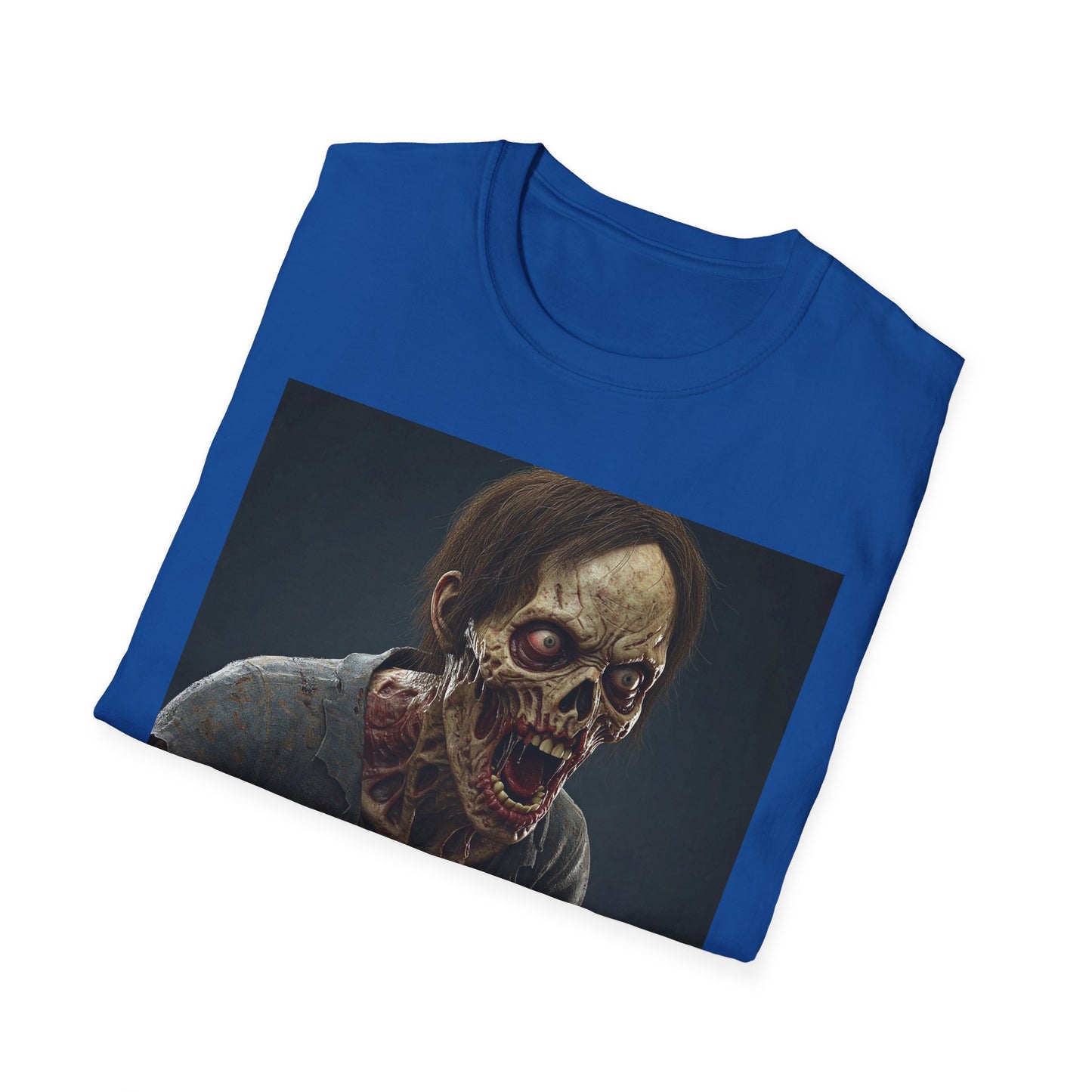 Apocalyptic Portrait Tee, bold, decaying zombie graphic