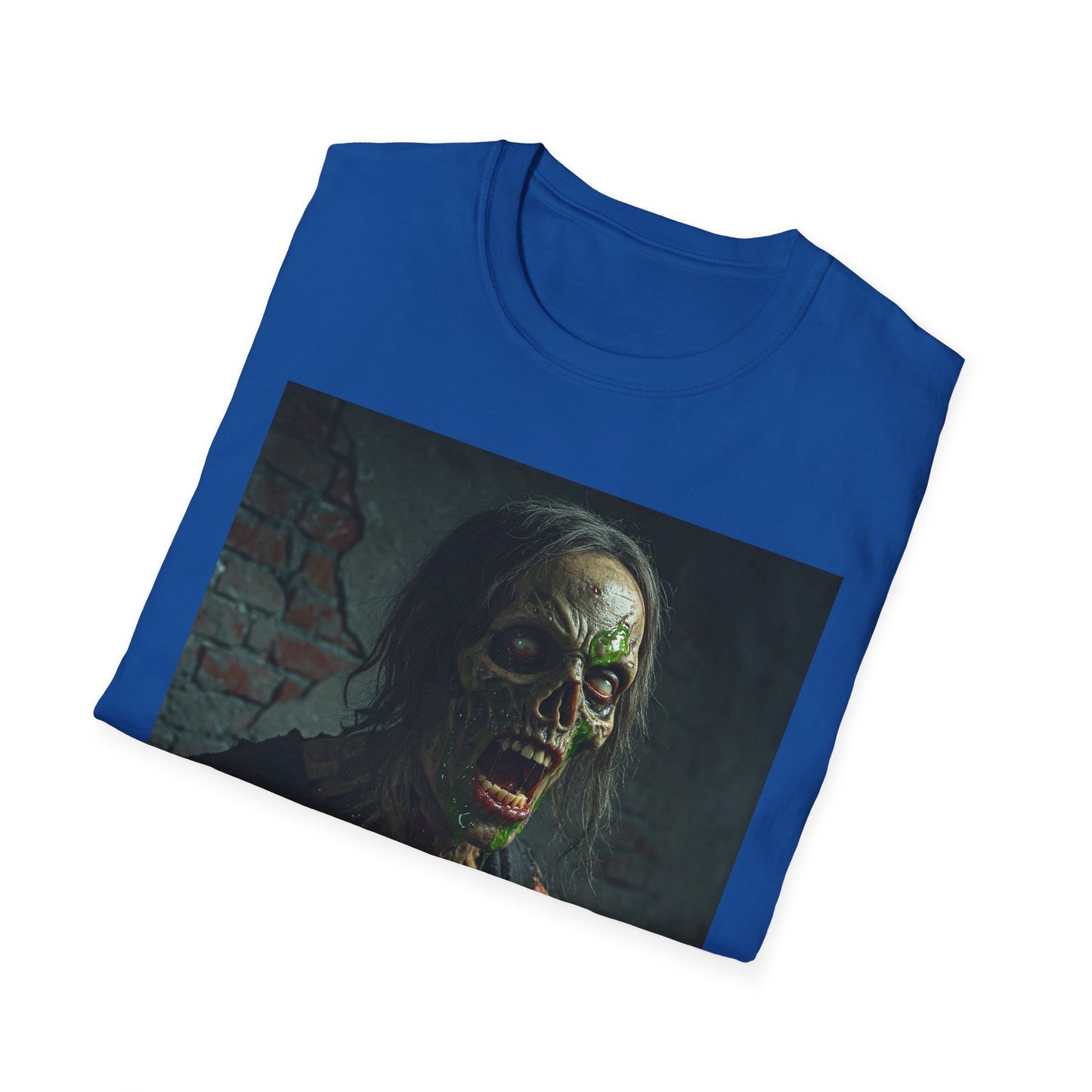 Apocalyptic Portrait Tee, bold, decaying zombie graphic