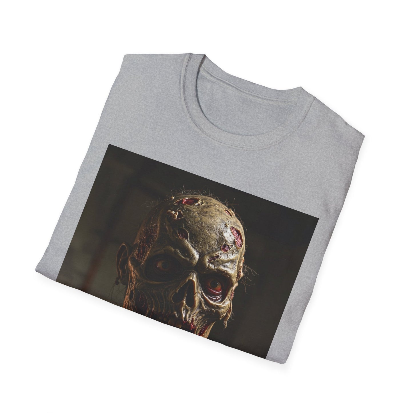 Apocalyptic Portrait Tee, bold, decaying zombie graphic