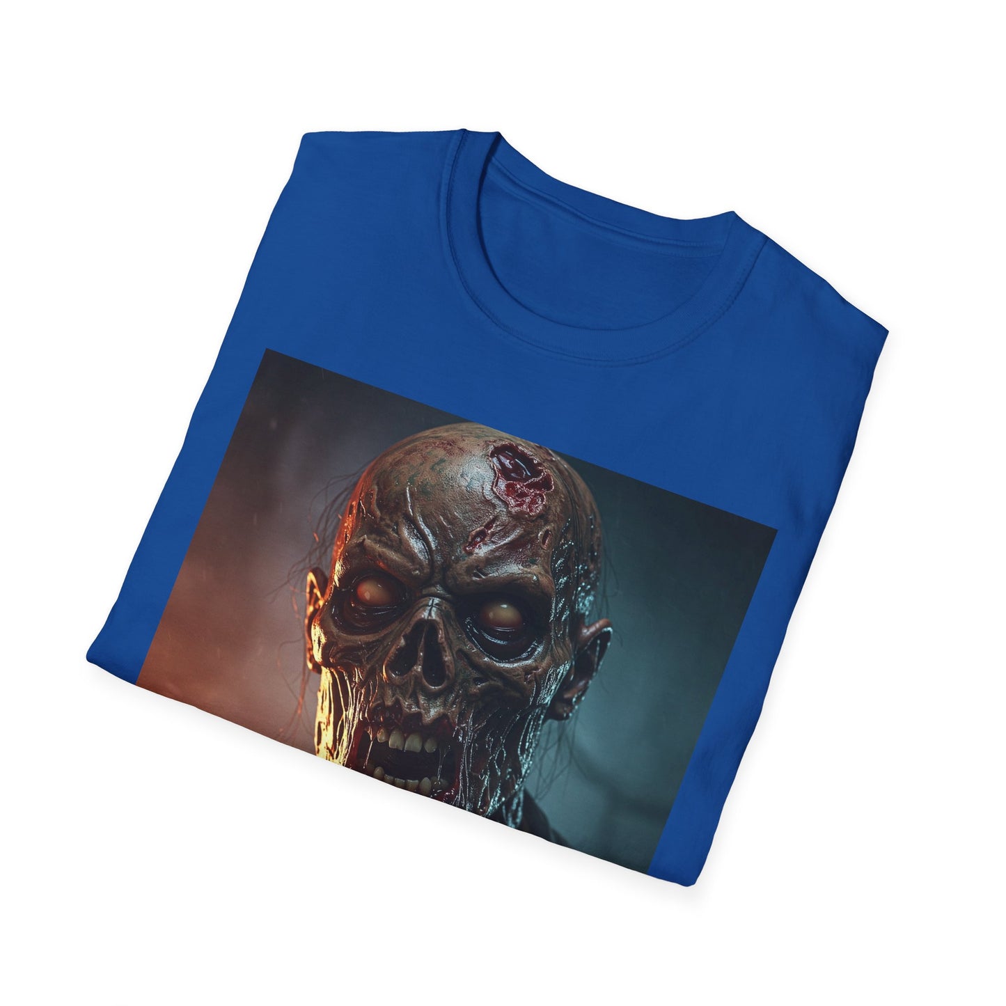 Apocalyptic Portrait Tee, bold, decaying zombie graphic