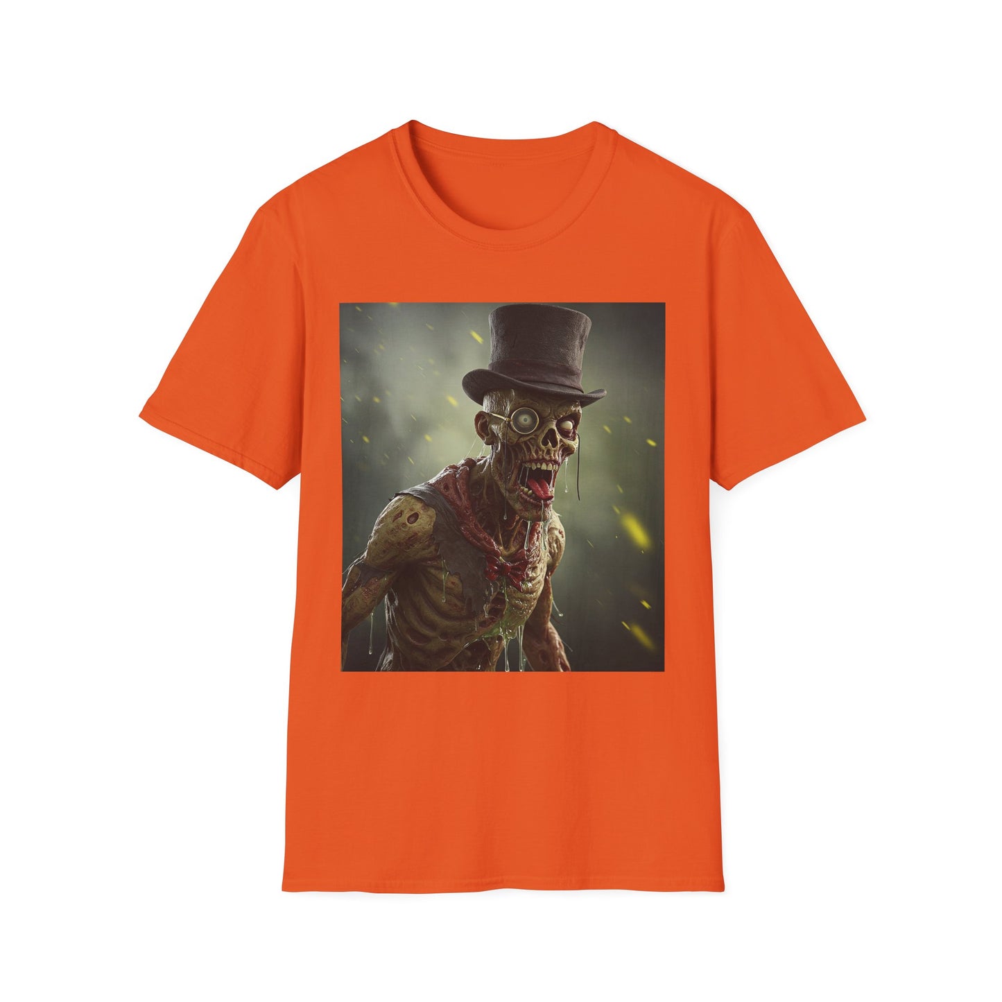 Apocalyptic Portrait Tee, bold, decaying zombie graphic