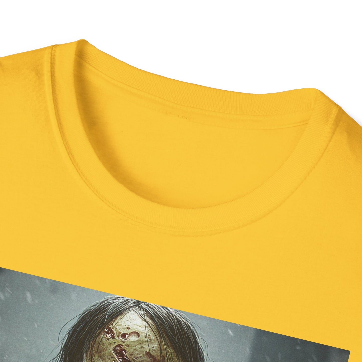 Apocalyptic Portrait Tee, bold, decaying zombie graphic