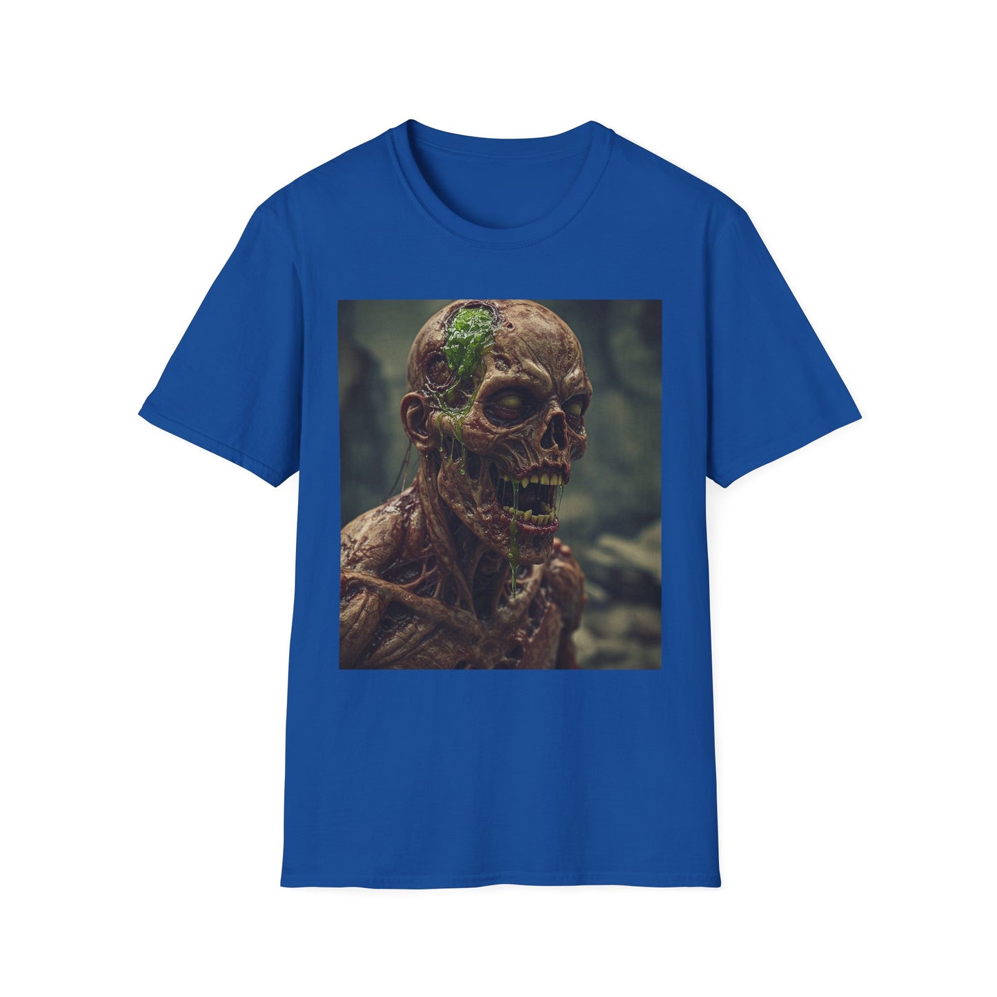 Unisex Softstyle T-Shirt - Skeletal Creepy Art Design