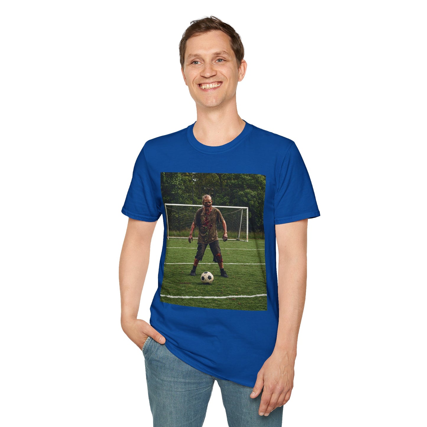 Soccer Themed Unisex Softstyle T-Shirt - Perfect for Sports Lovers