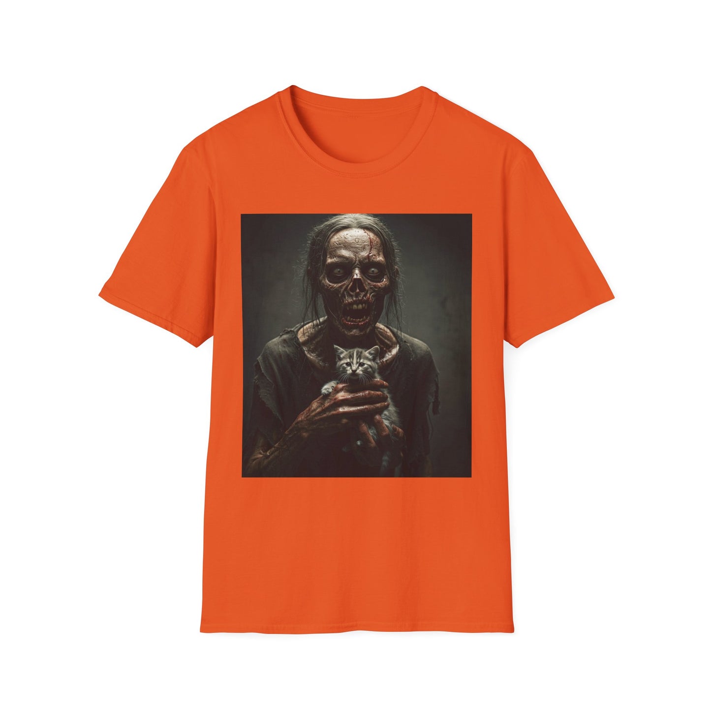 Apocalyptic Portrait Tee, bold, decaying zombie graphic