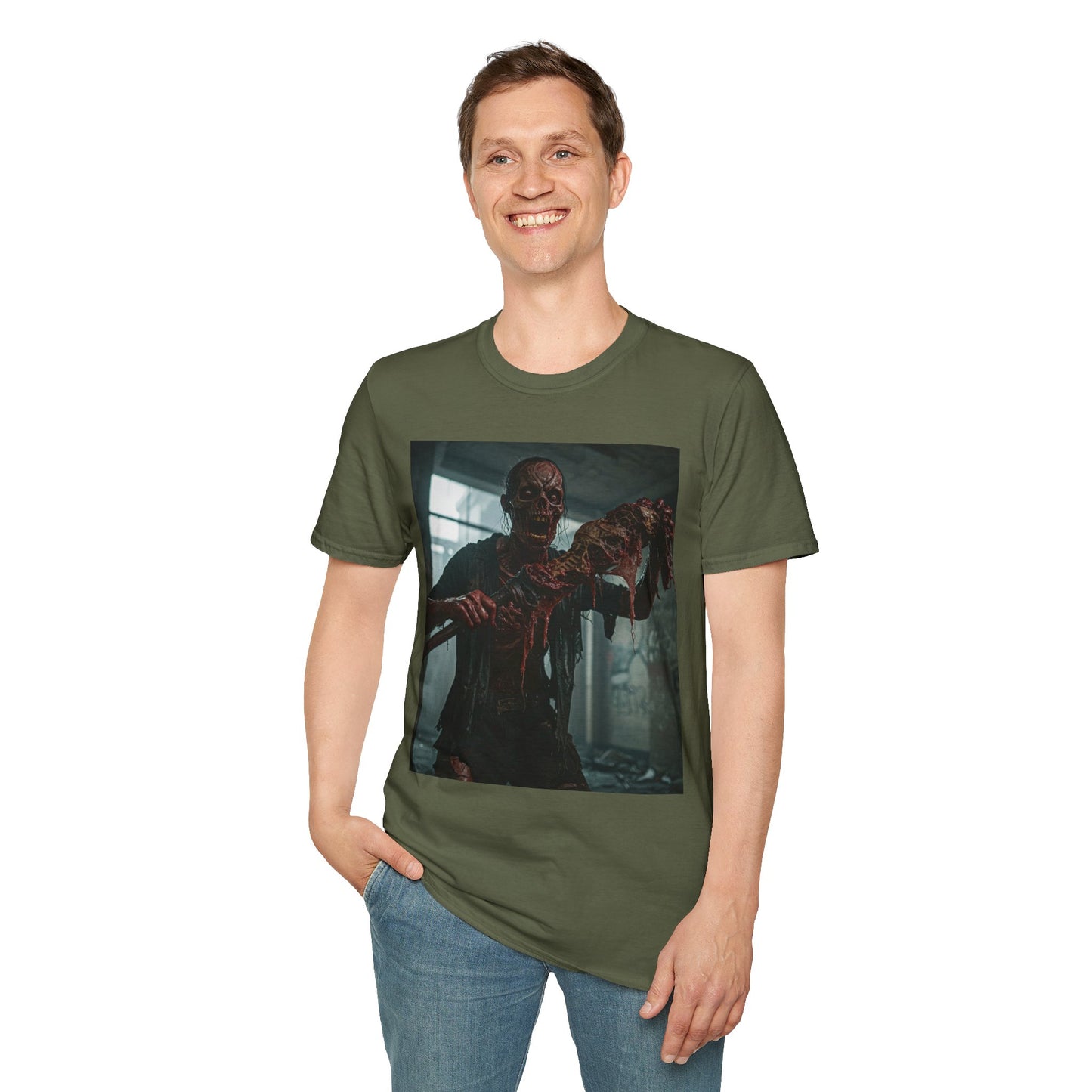 Creepy Zombie Graphic Unisex T-Shirt - Perfect for Halloween & Horror Fans