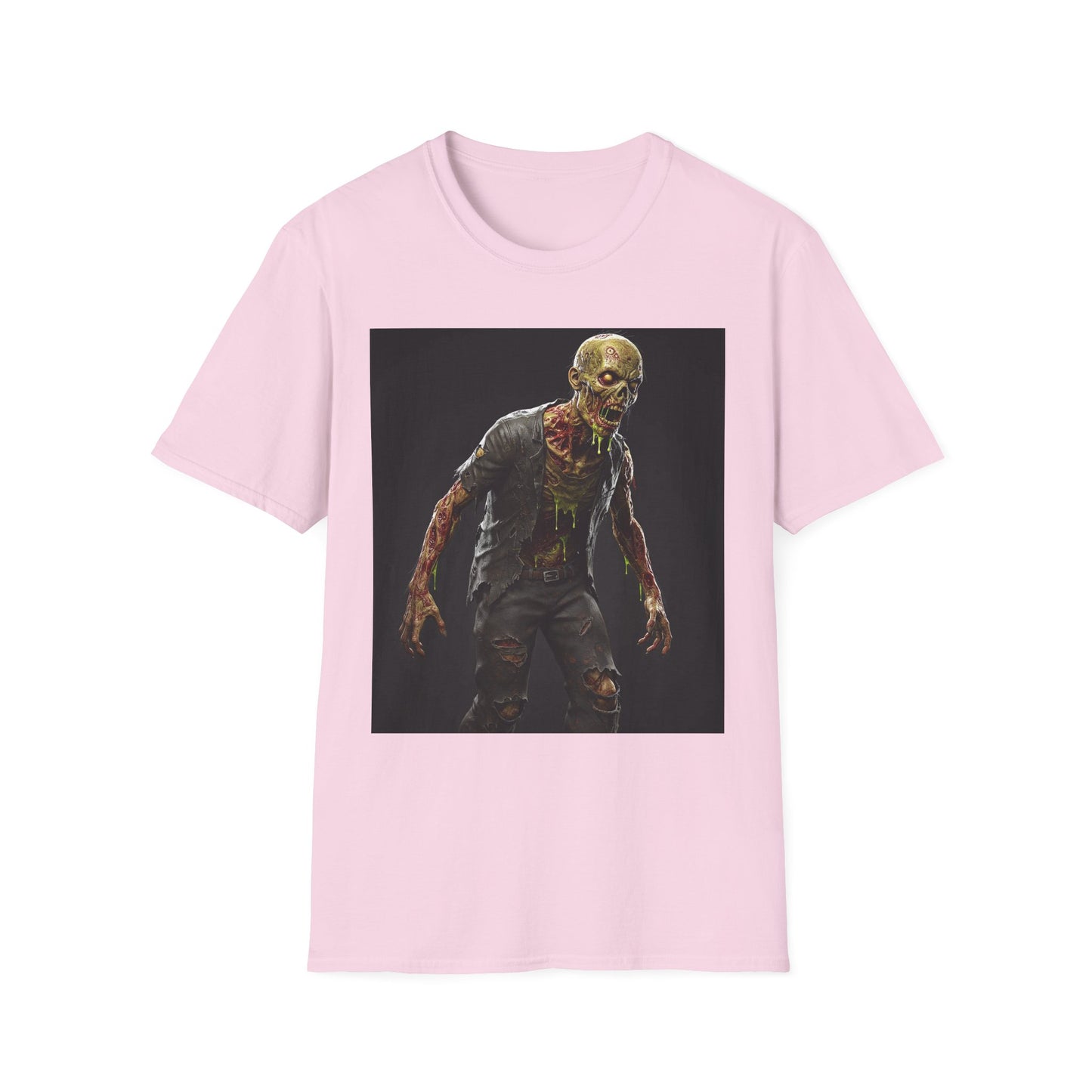 Zombie Graphic Unisex Softstyle T-Shirt | Perfect for Halloween and Horror Fans