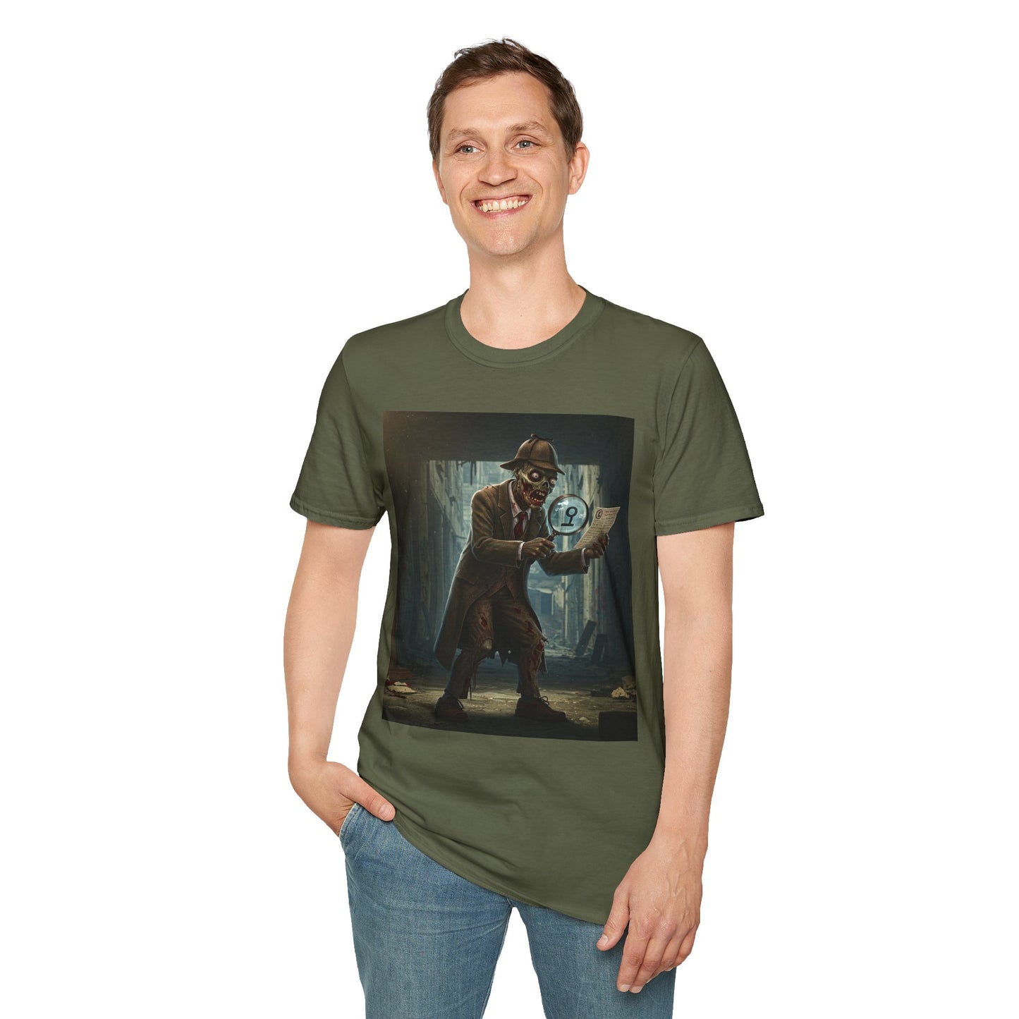 Mystery Hunter Unisex Softstyle T-Shirt - Cool Graphic Tee for Curious Minds