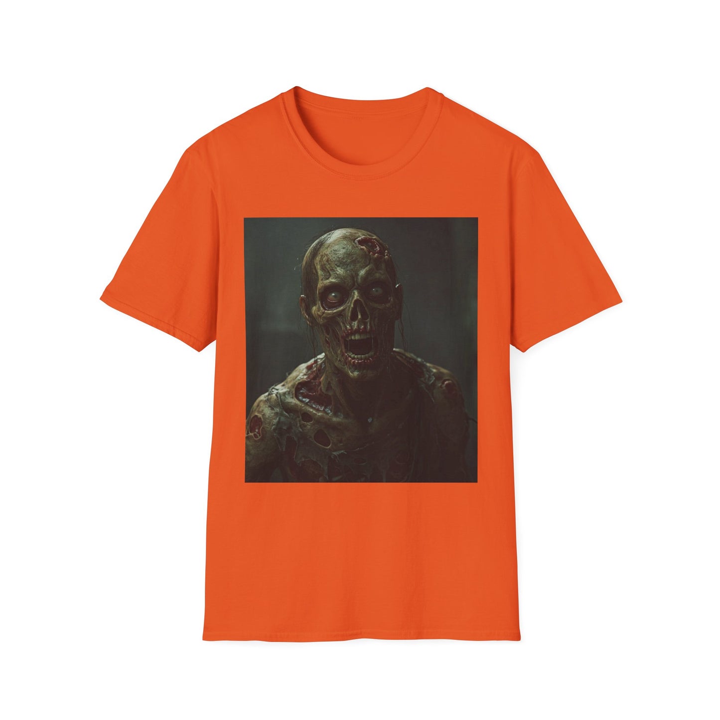 Creepy Zombie Graphic Unisex Softstyle T-Shirt