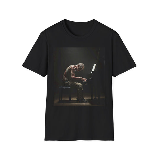 Soulful Pianist Unisex Softstyle T-Shirt - Perfect for Music Lovers