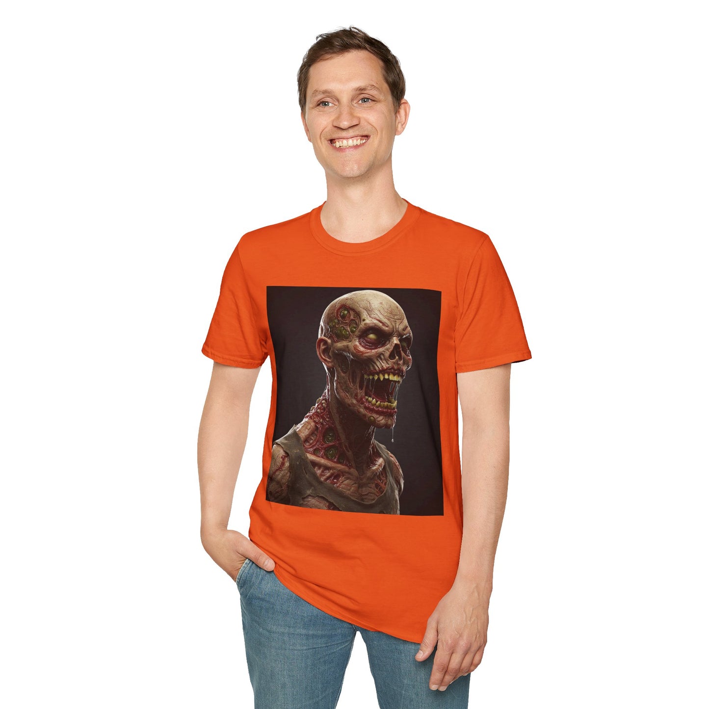 Zombie Graphic Unisex Softstyle T-Shirt | Horror Movie Fan Apparel