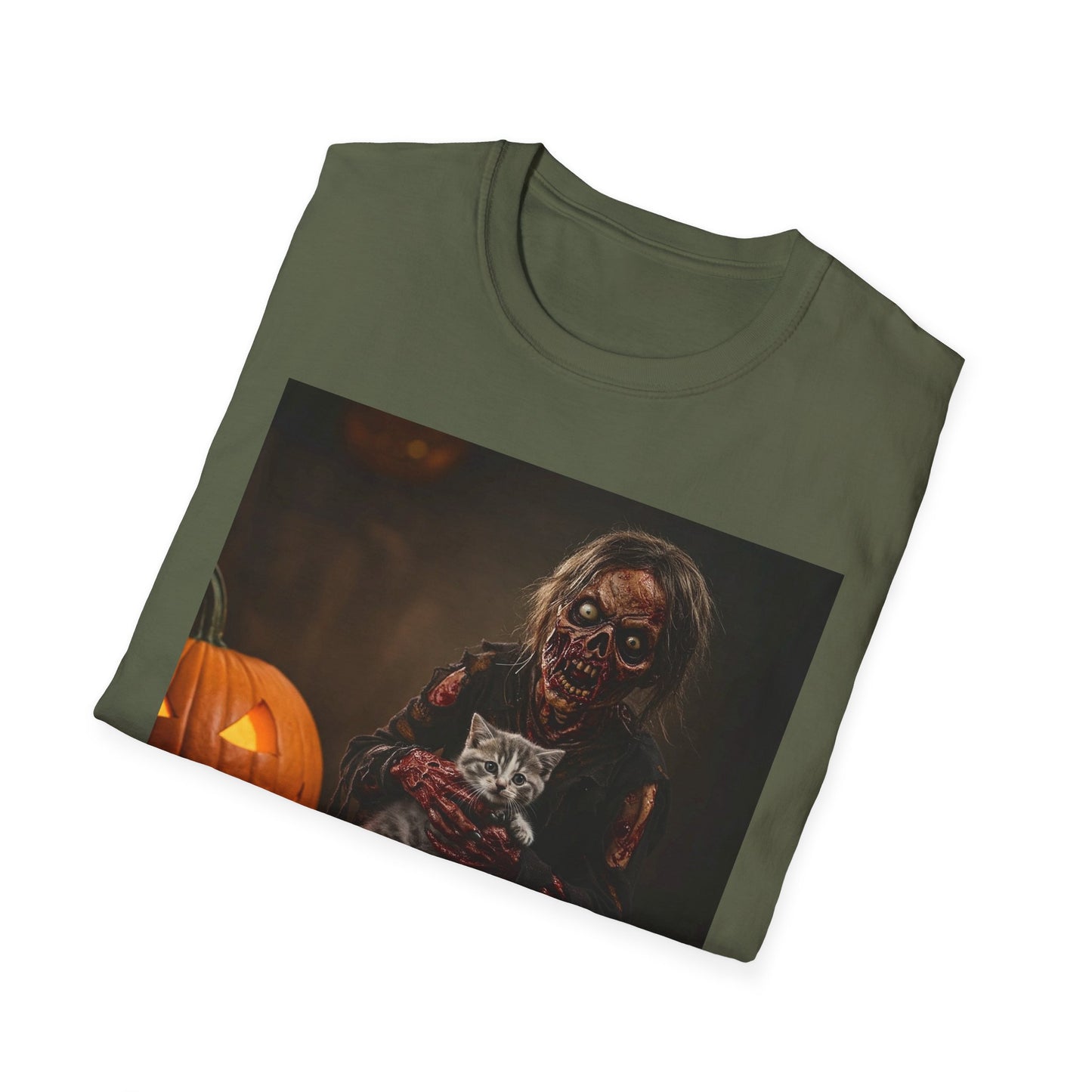 Apocalyptic Portrait Tee, bold, decaying zombie graphic