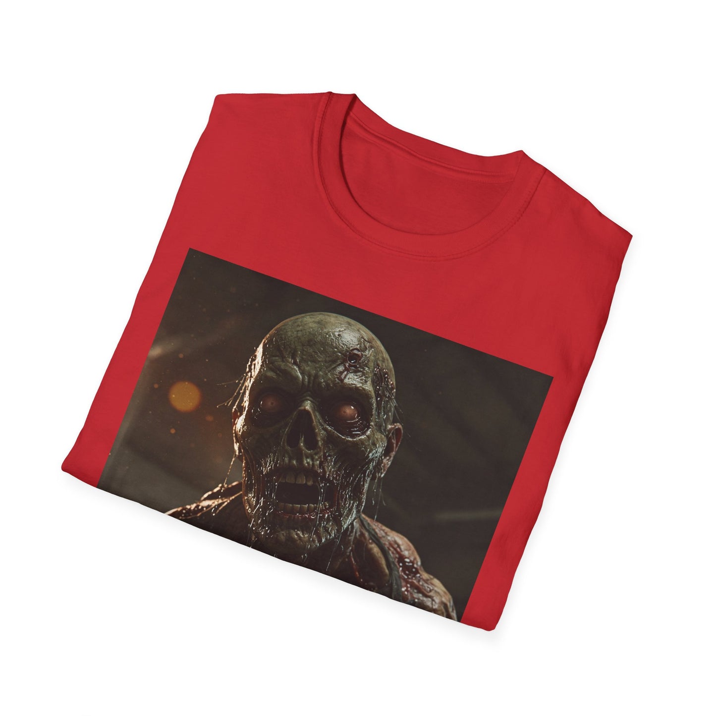 Unisex Zombie Graphic Softstyle T-Shirt | Perfect for Halloween & Horror Fans