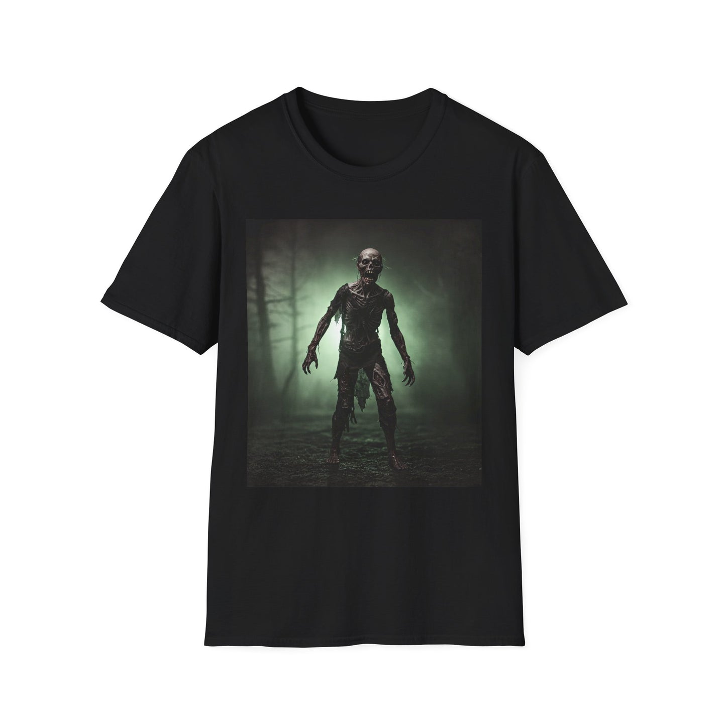 Unisex Horror Graphic Tee - Spooky Zombie Design for Halloween