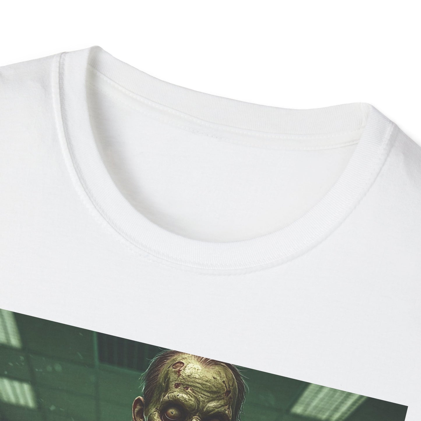 Zombie Office Horror Unisex Softstyle T-Shirt