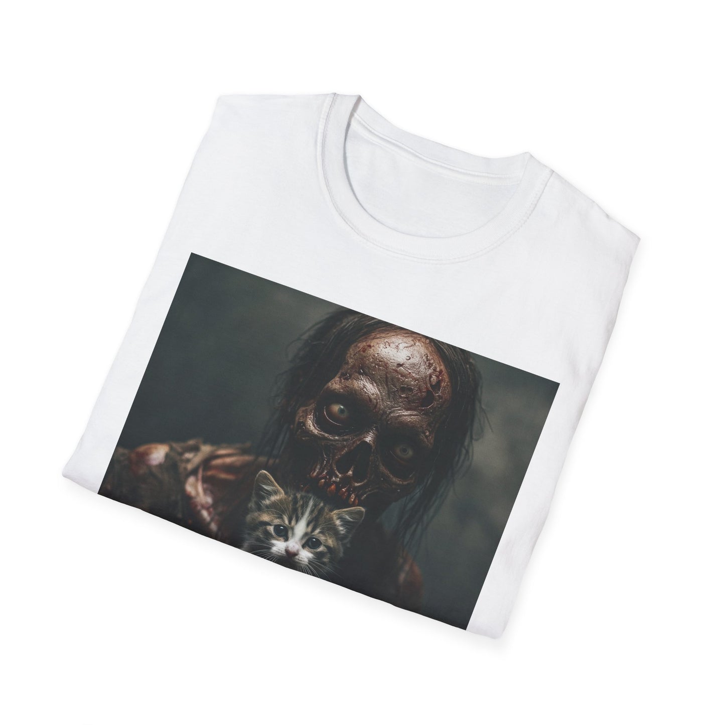 Apocalyptic Portrait Tee, bold, decaying zombie graphic