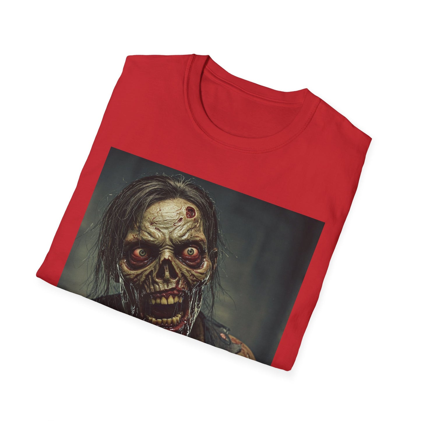 Apocalyptic Portrait Tee, bold, decaying zombie graphic