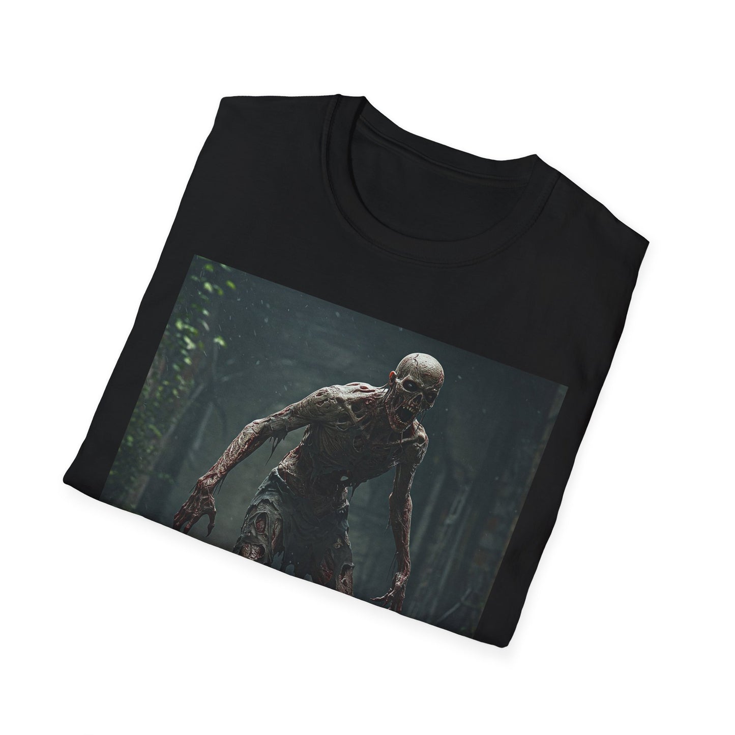 Horror Creature Unisex Softstyle T-Shirt - Spooky Graphic Tee