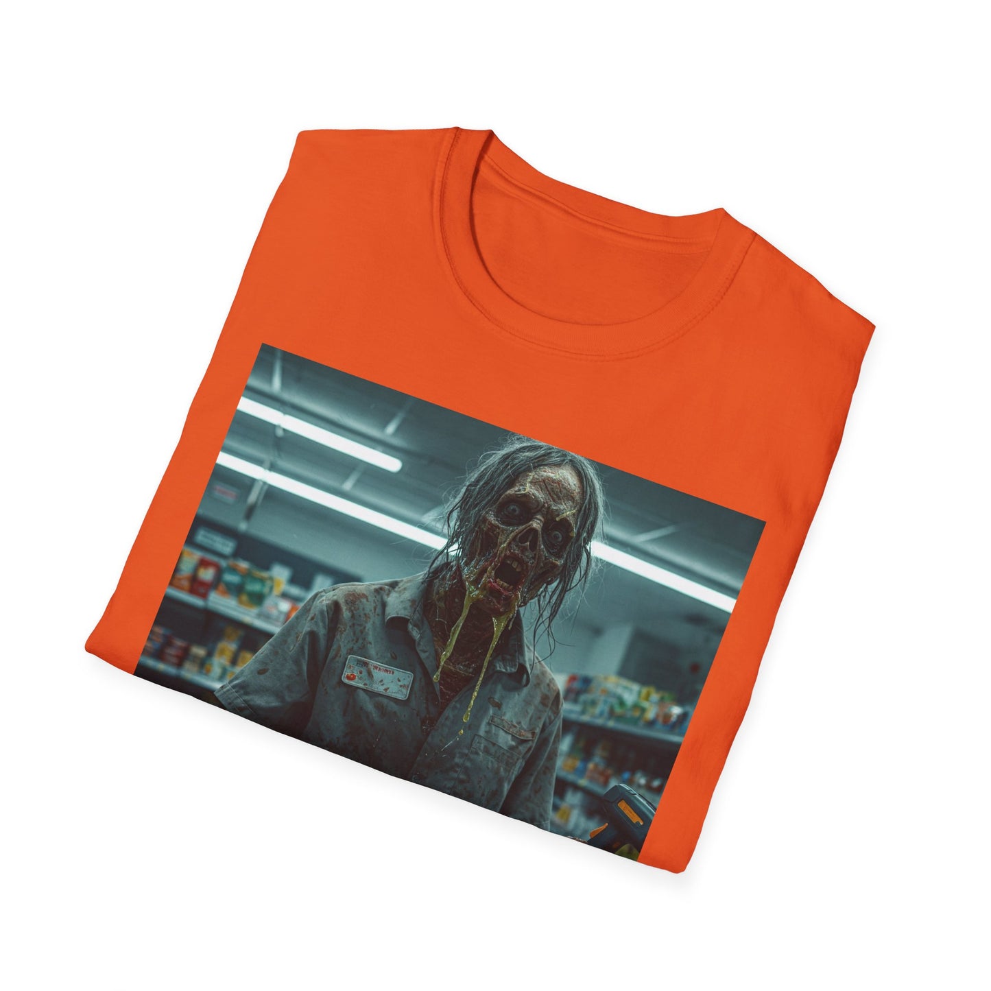 Horror Fan Apocalyptic Portrait Tee, bold, decaying zombie graphic