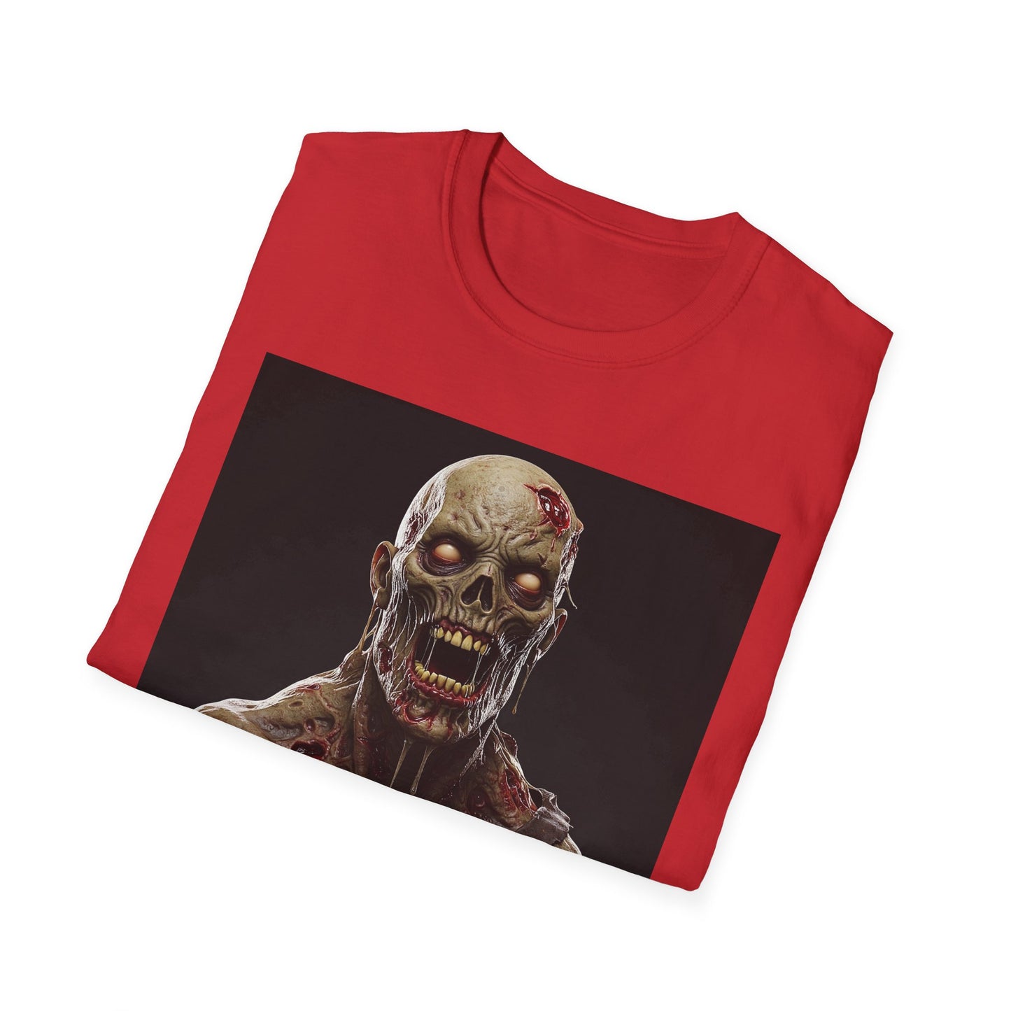 Apocalyptic Portrait Tee, bold, decaying zombie graphic