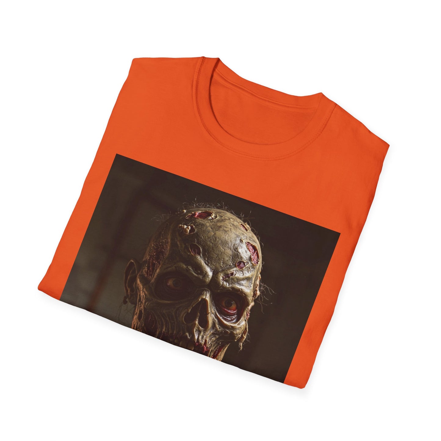 Apocalyptic Portrait Tee, bold, decaying zombie graphic