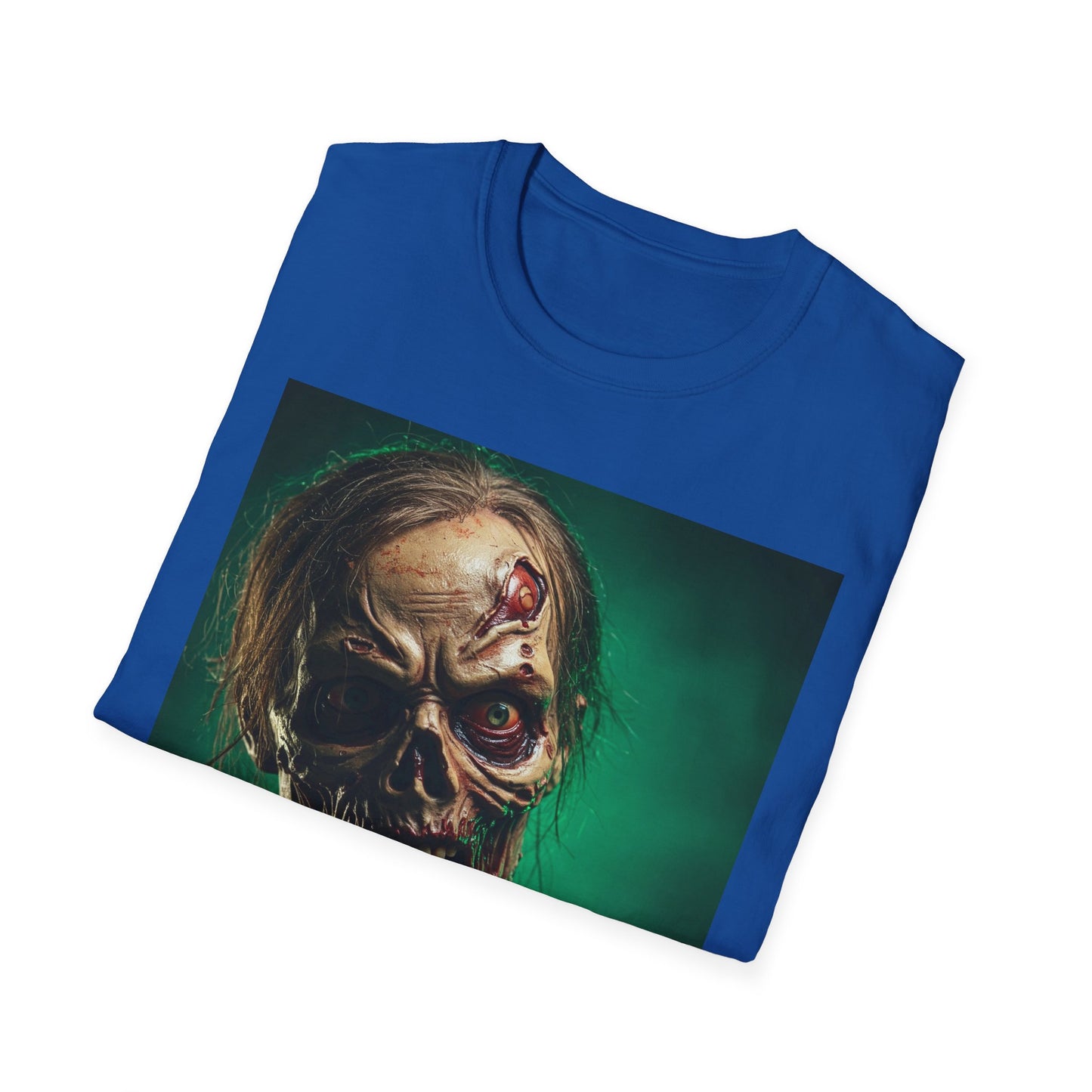 Apocalyptic Portrait Tee, bold, decaying zombie graphic