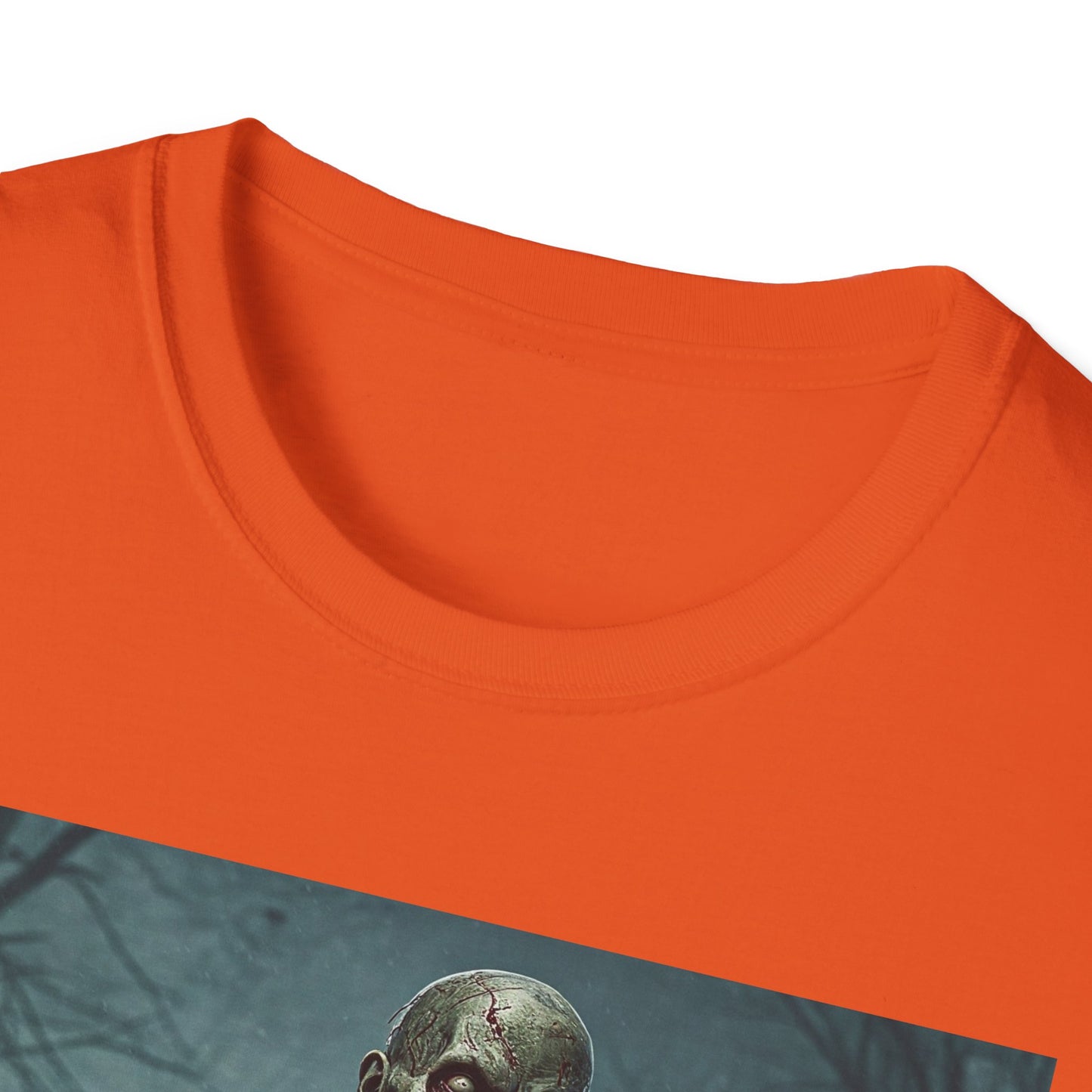 Apocalyptic Portrait Tee, bold, decaying zombie graphic