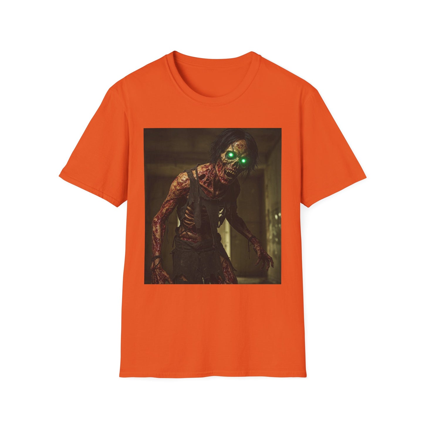 Apocalyptic Portrait Tee, bold, decaying zombie graphic