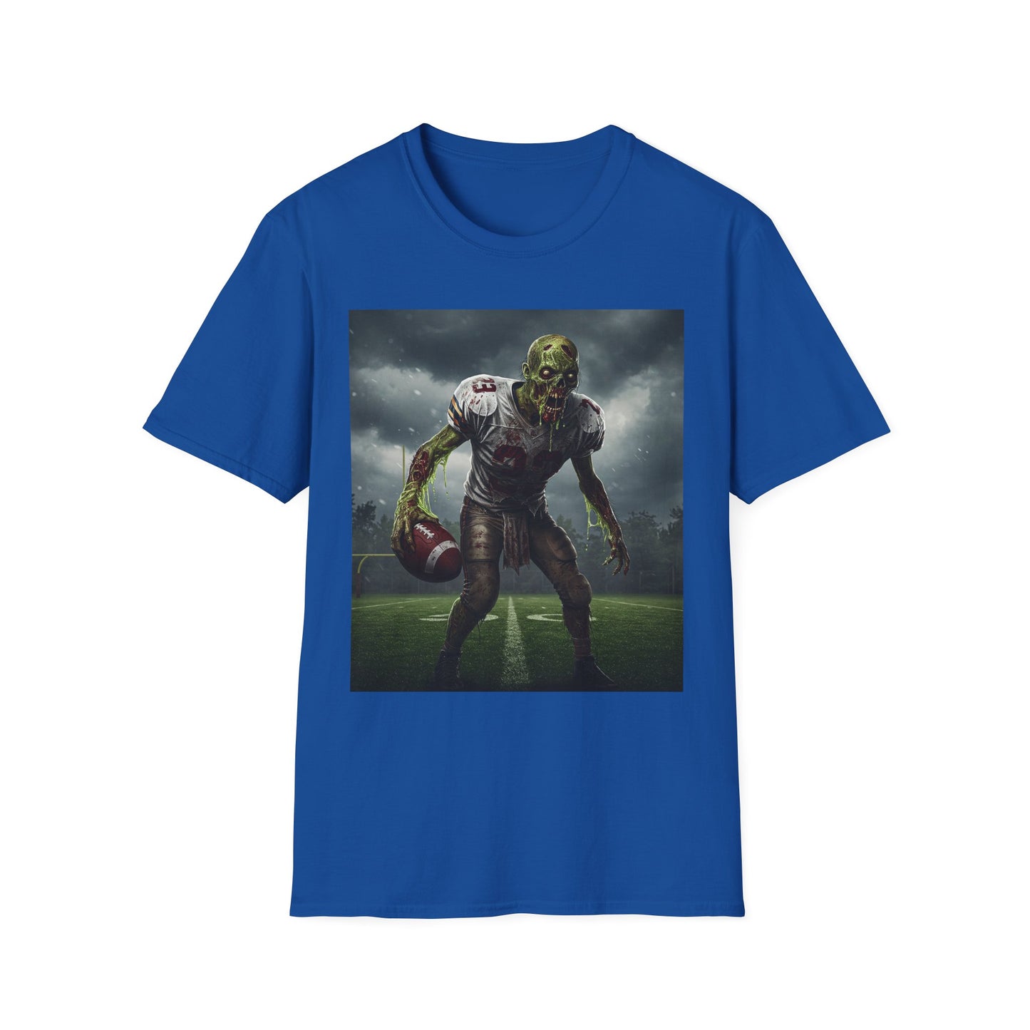 Zombie Football Graphic T-Shirt for Horror Fans