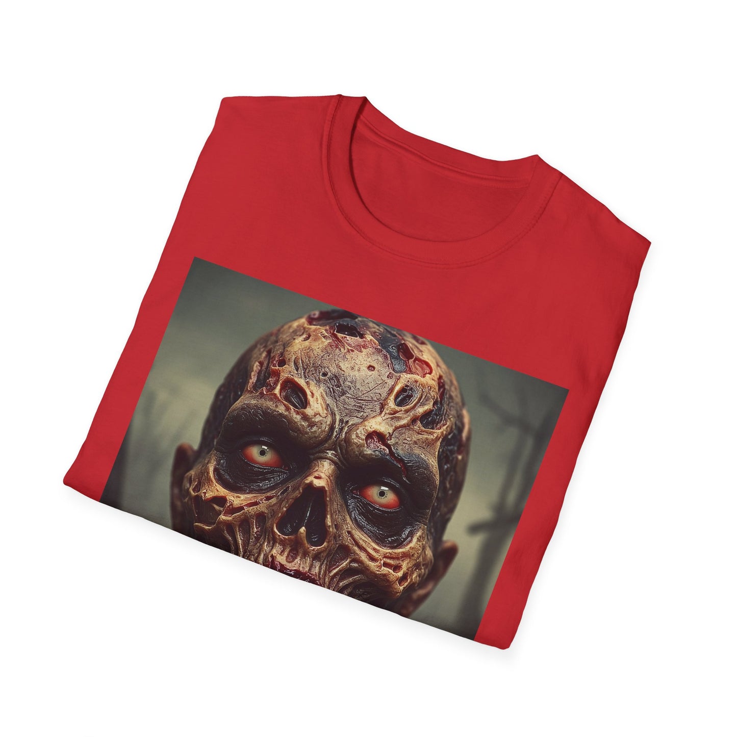 Apocalyptic Portrait Tee, bold, decaying zombie graphic