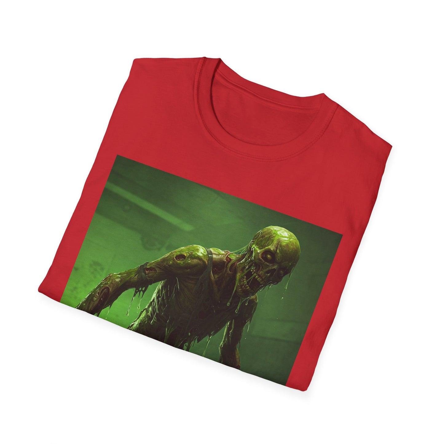 Apocalyptic Portrait Tee, bold, decaying zombie graphic