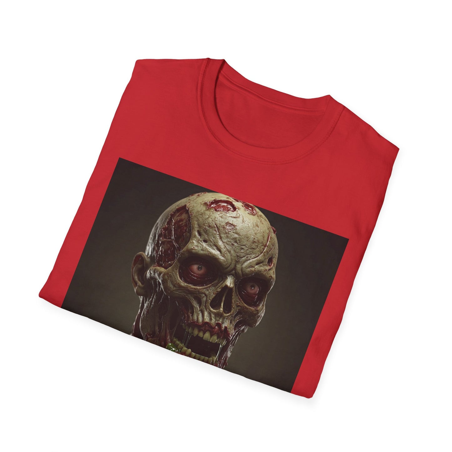 Apocalyptic Portrait Tee, bold, decaying zombie graphic