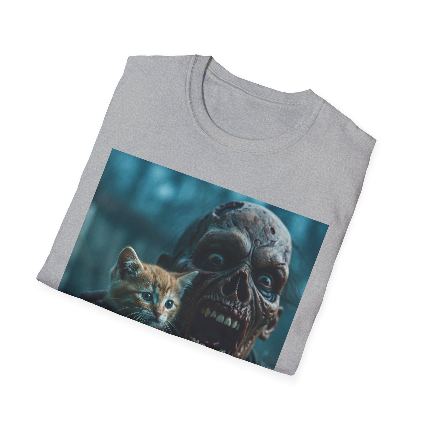 Apocalyptic Portrait Tee, bold, decaying zombie graphic