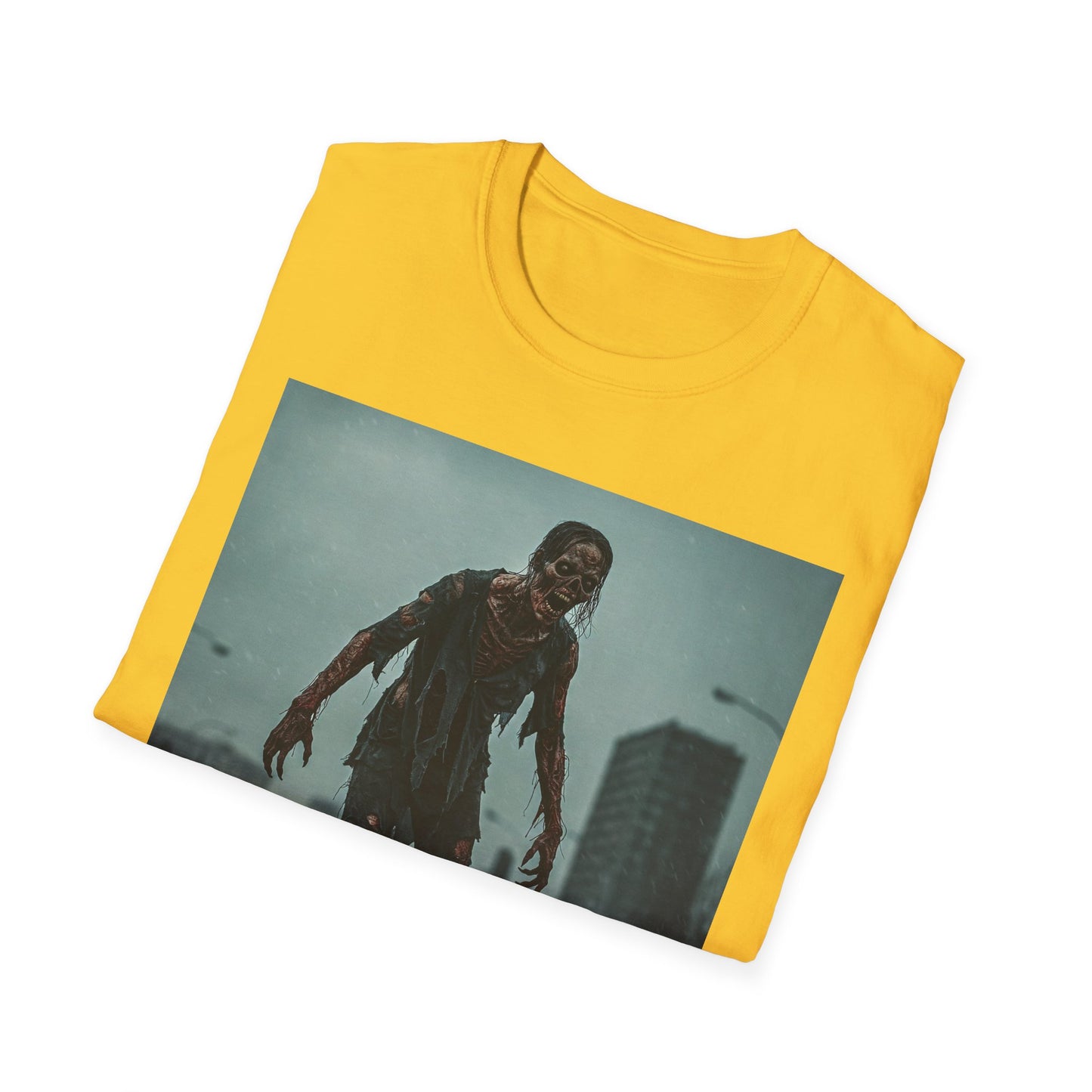 Zombie Apocalypse Unisex Softstyle T-Shirt - Eerie Horror Graphic Tee