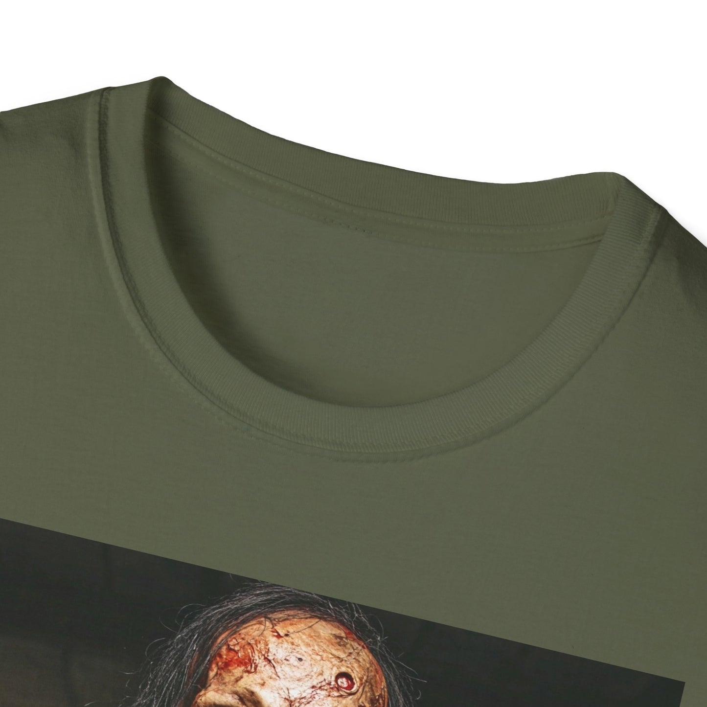 Apocalyptic Portrait Tee, bold, decaying zombie graphic