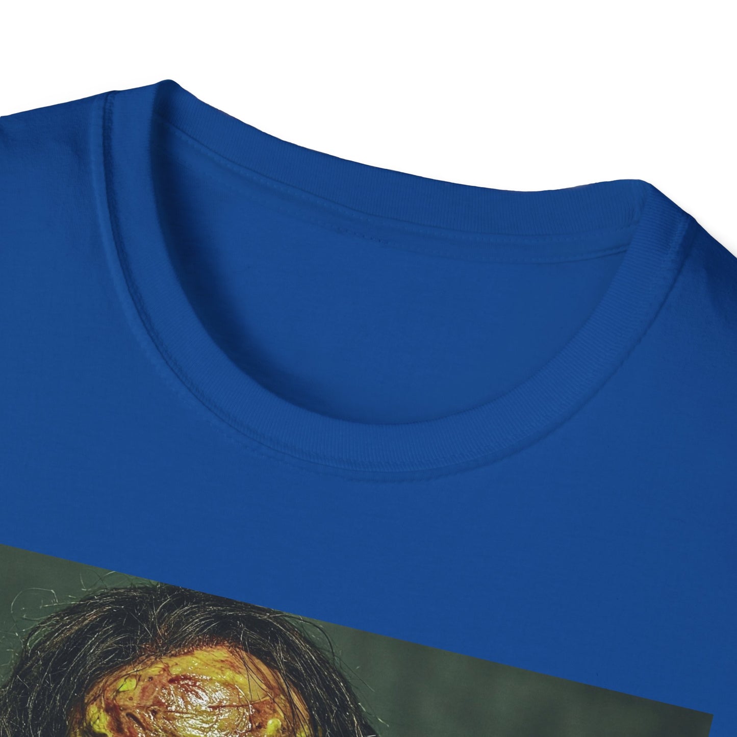 Apocalyptic Portrait Tee, bold, decaying zombie graphic