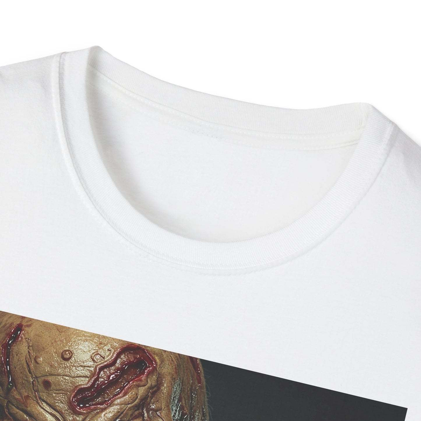 Apocalyptic Portrait Tee, bold, decaying zombie graphic