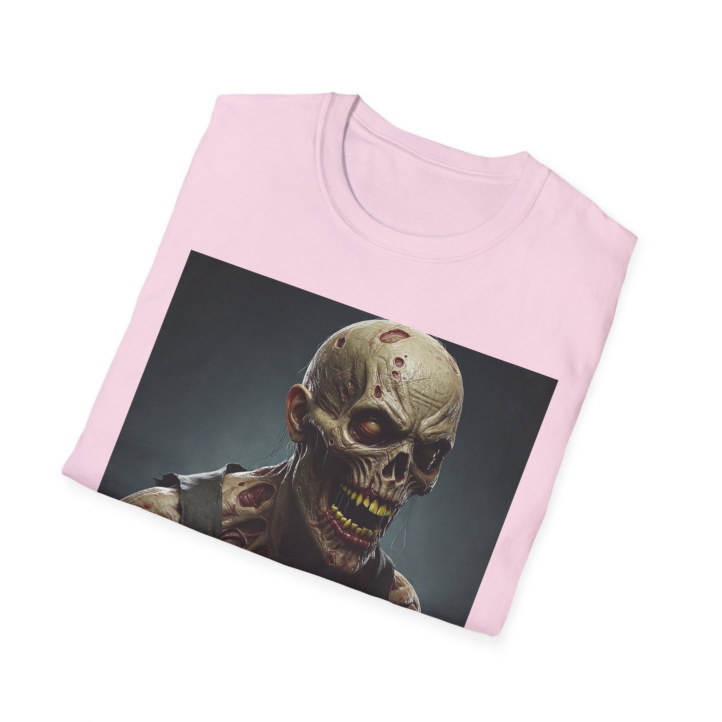 Apocalyptic Portrait Tee, bold, decaying zombie graphic