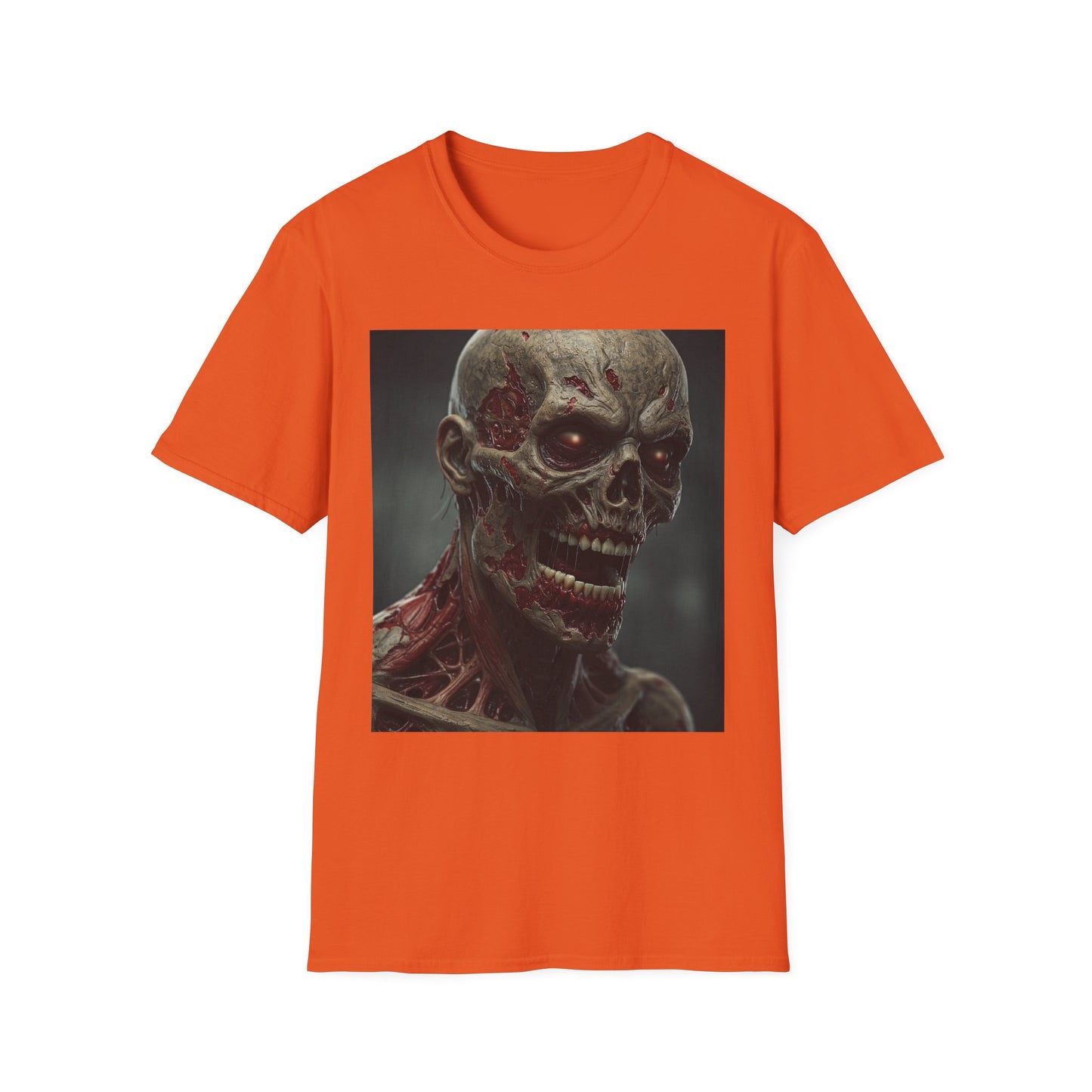 Apocalyptic Portrait Tee, bold, decaying zombie graphic