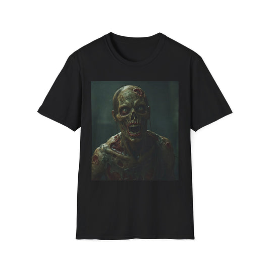 Creepy Zombie Graphic Unisex Softstyle T-Shirt