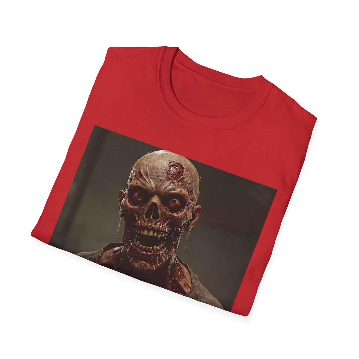 Apocalyptic Portrait Tee, bold, decaying zombie graphic