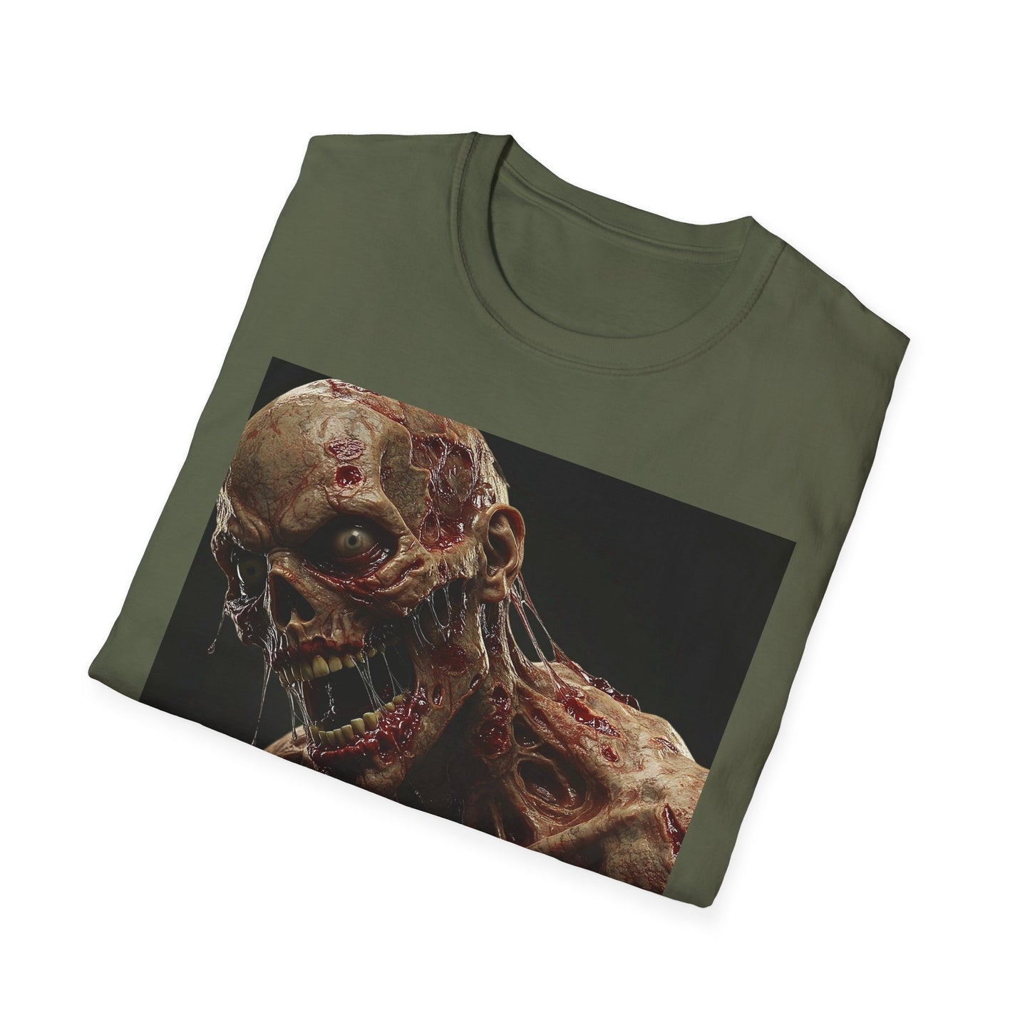 Zombie Art Unisex Softstyle T-Shirt - Graphic Horror Tee