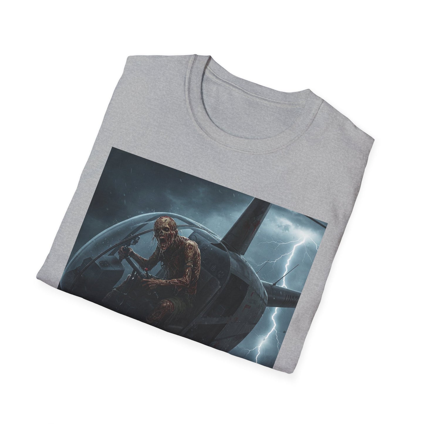 Stormy Helicopter Adventure Unisex Softstyle T-Shirt