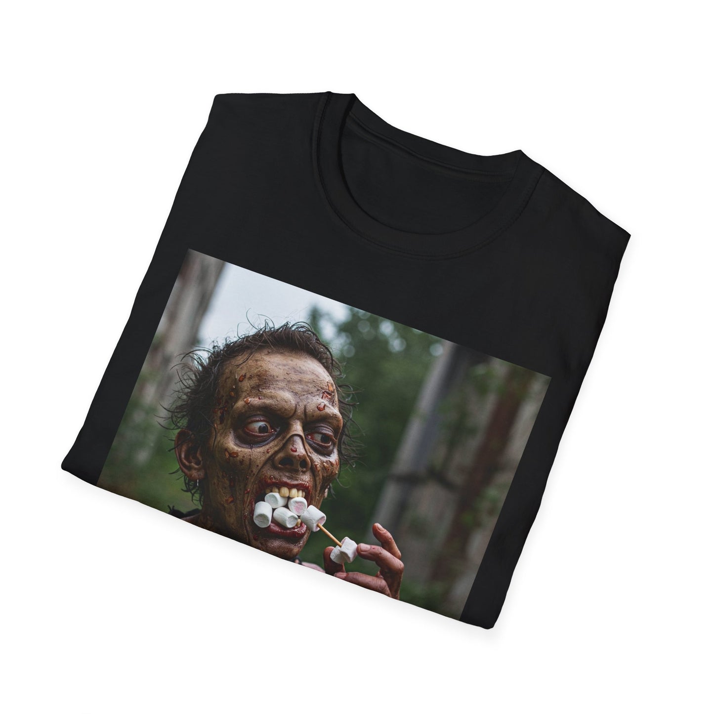 Apocalyptic Portrait Tee, bold, decaying zombie graphic