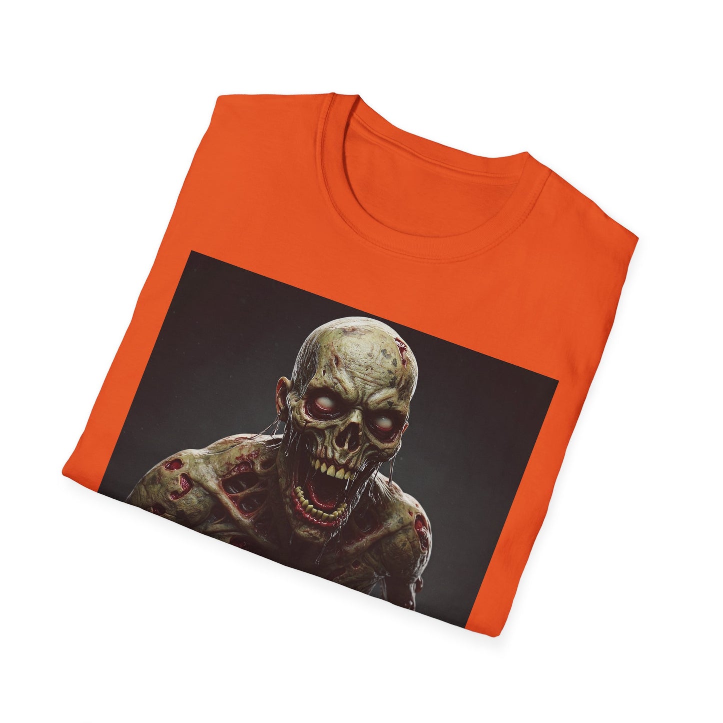 Apocalyptic Portrait Tee, bold, decaying zombie graphic