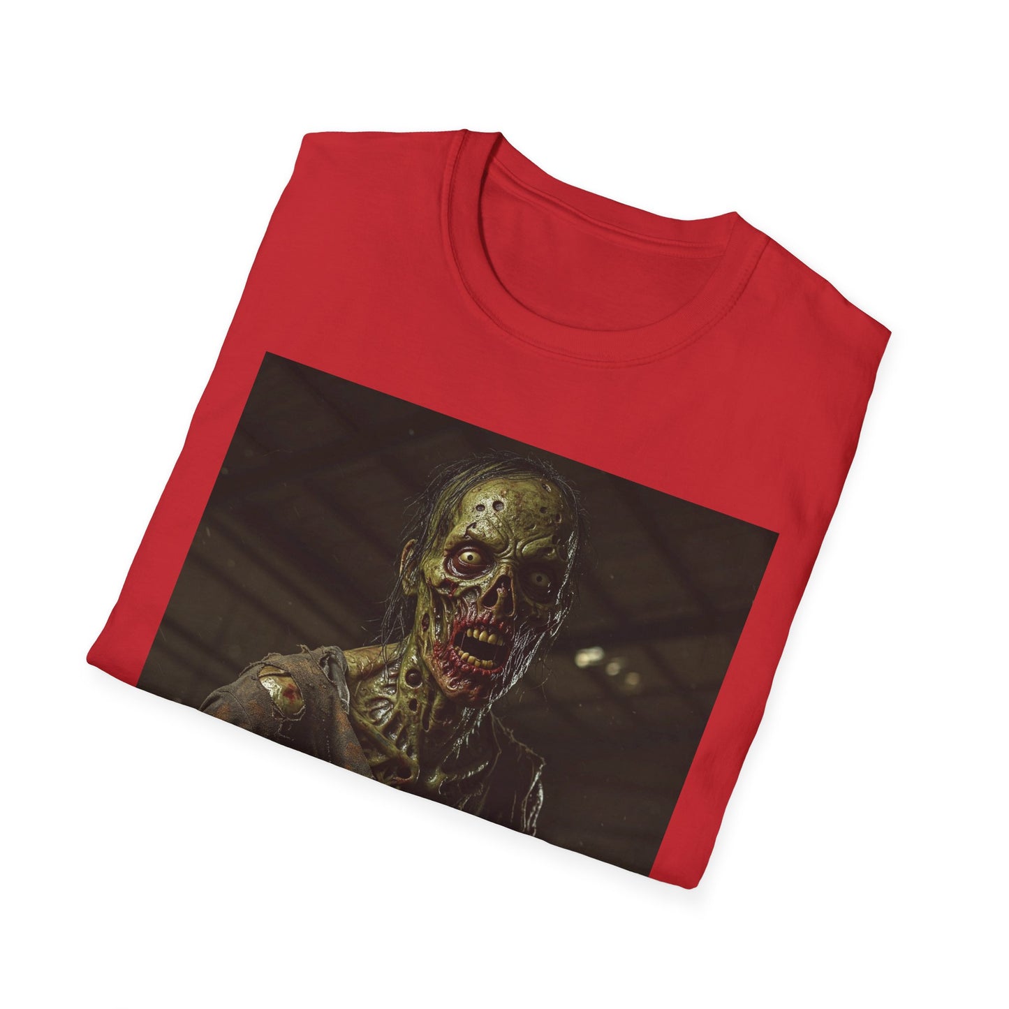 Apocalyptic Portrait Tee, bold, decaying zombie graphic