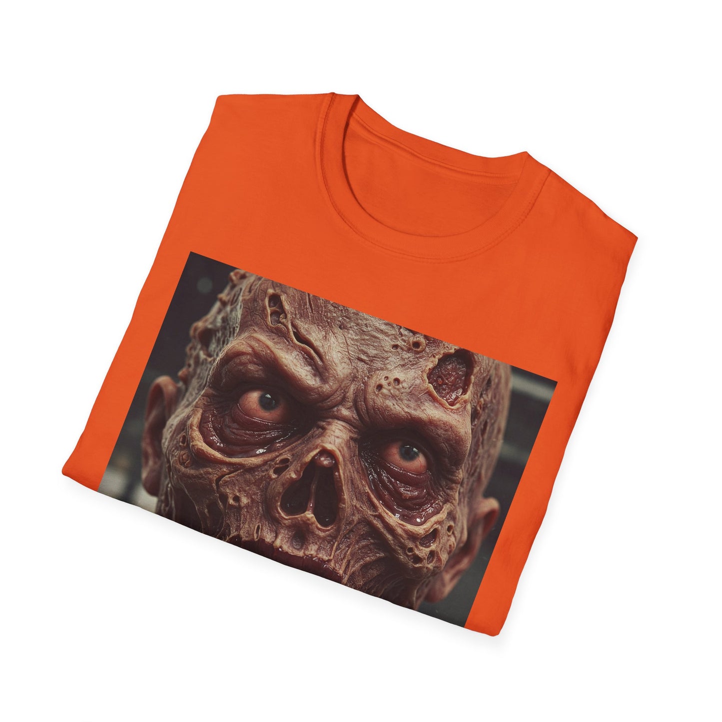 Apocalyptic Portrait Tee, bold, decaying zombie graphic